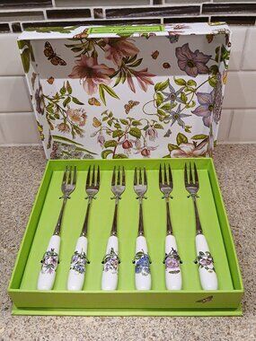 Portmeirion Botanic Garden Set of 6 Pastry Forks